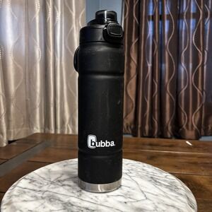 Bubba Trailblazer Black Straw Water Bottle 35 Hour Cold 32oz Insulated Stainless